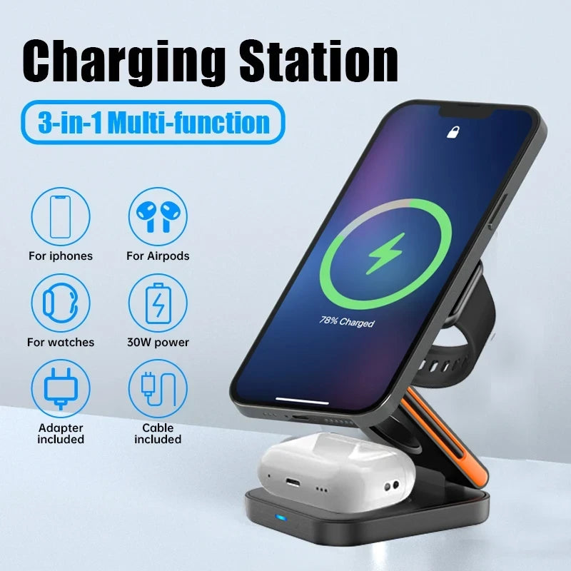 Foldable Magnetic Charging Station