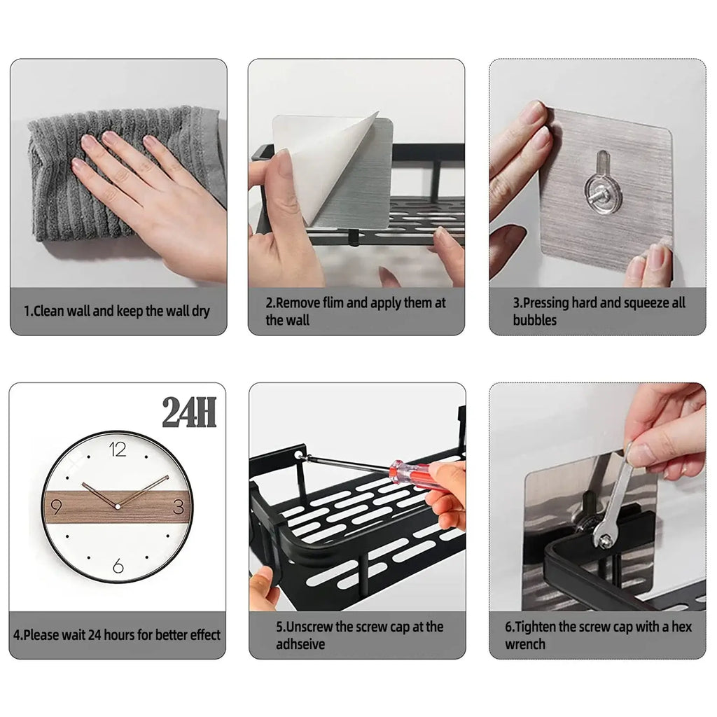 Corner Wall Shower Shelf Organizer